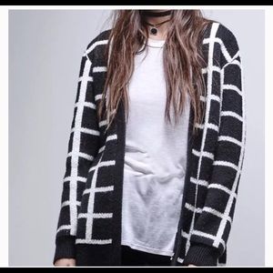 Gypsy Warrior Black and White Cardigan